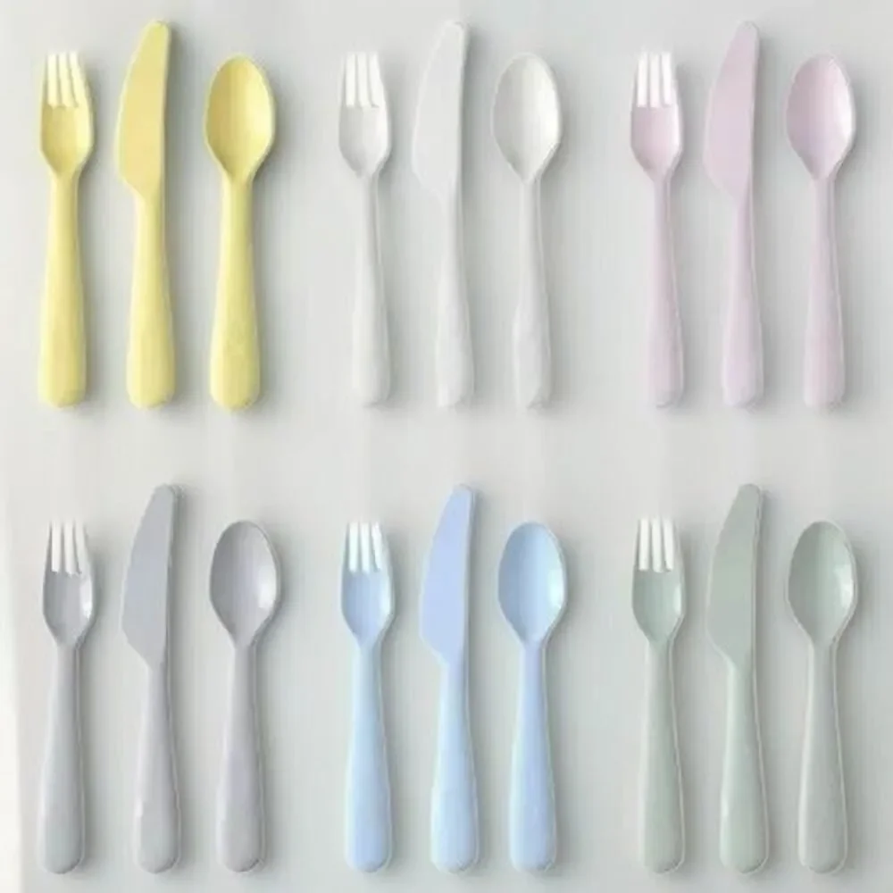 IKEA KALAS Kids Flatware‎ Set - Mixed Colors/18-Piece